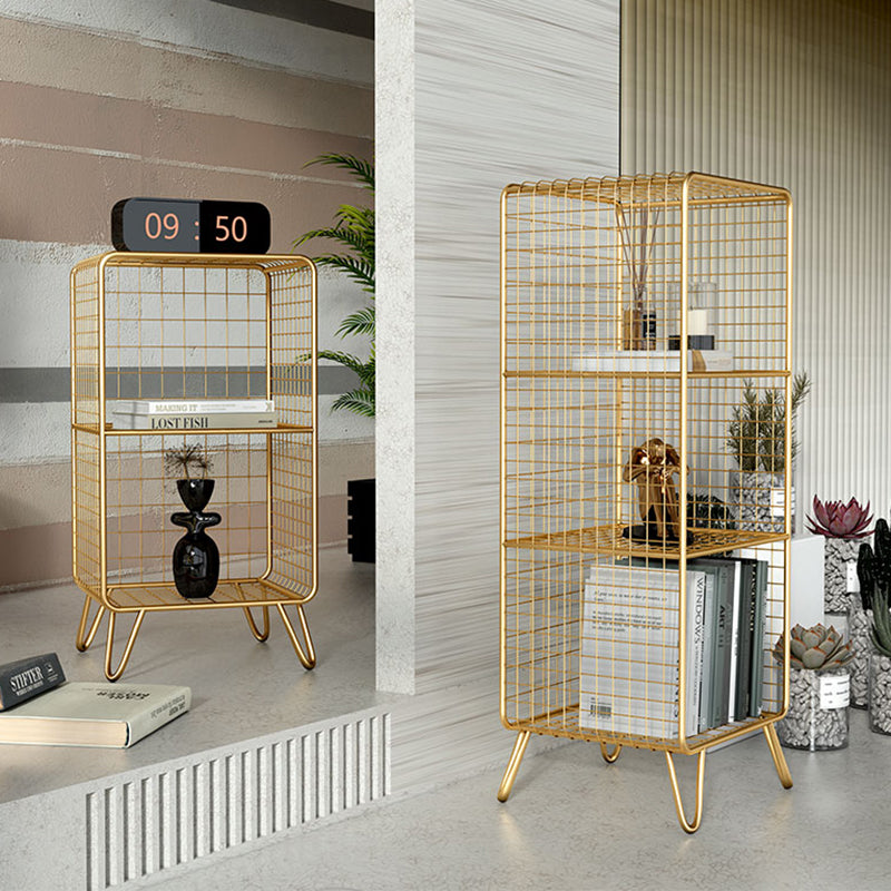 Urban Shelf Bookcase Closed Back Vertical Metal Bookshelf for Living Room