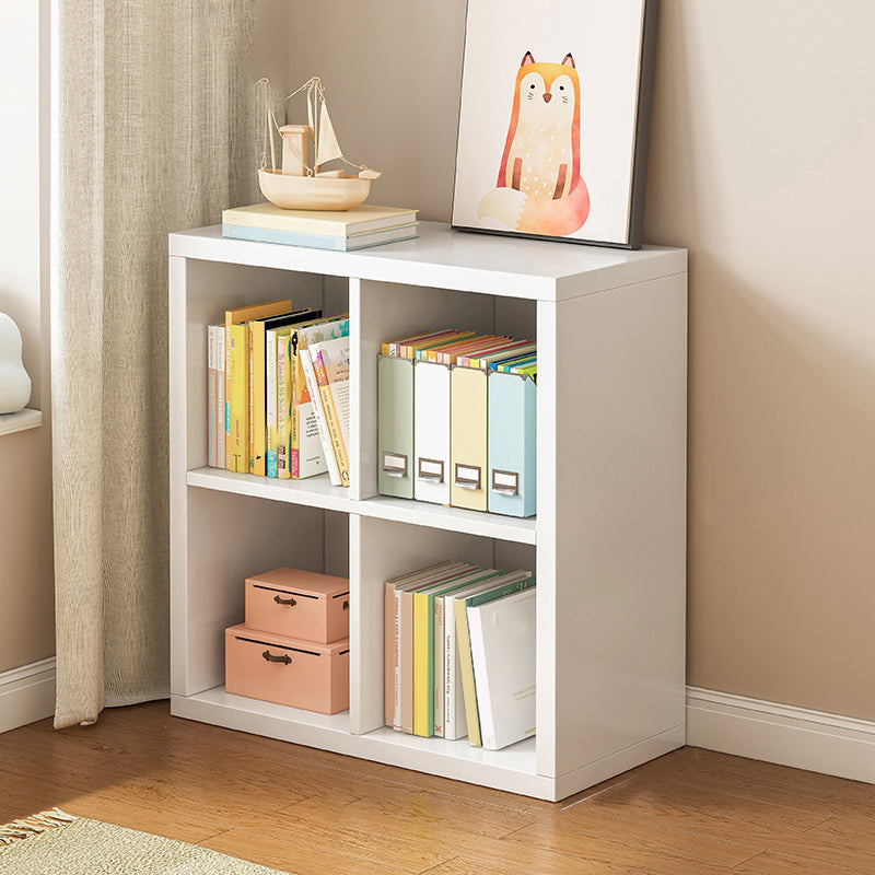 Modern Engineered Wood Bookcase Standard Closed Back Bookshelf with Shelves