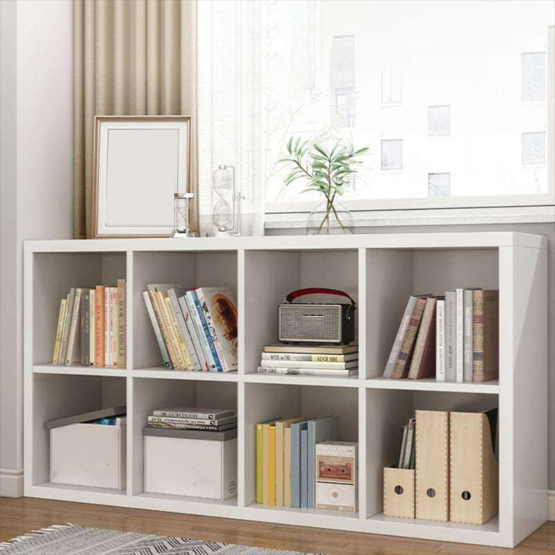 Modern Engineered Wood Bookcase Standard Closed Back Bookshelf with Shelves