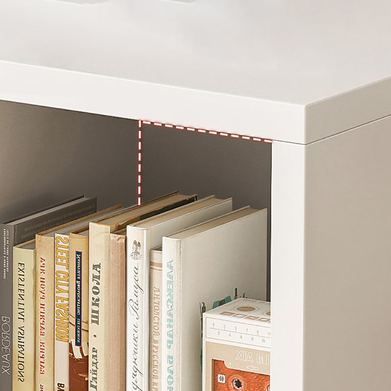 Modern Engineered Wood Bookcase Standard Closed Back Bookshelf with Shelves