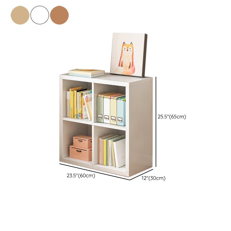 Modern Engineered Wood Bookcase Standard Closed Back Bookshelf with Shelves