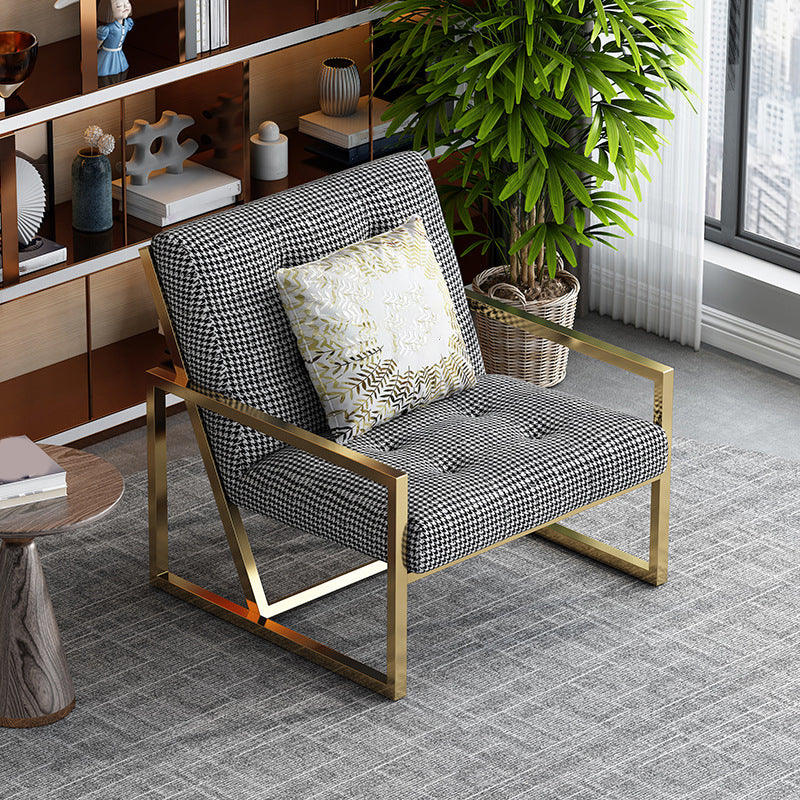 Tufted Cushions Lounge Chair Arms Included Reclining Chair with Pillow