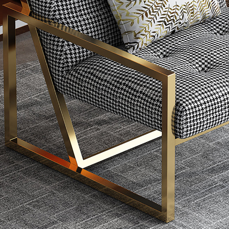 Tufted Cushions Lounge Chair Arms Included Reclining Chair with Pillow