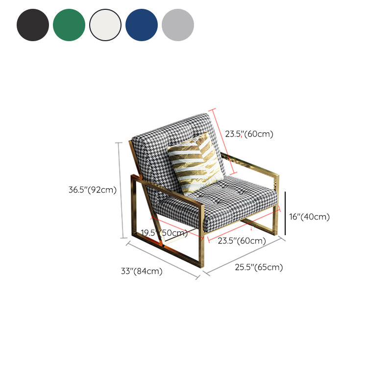 Tufted Cushions Lounge Chair Arms Included Reclining Chair with Pillow