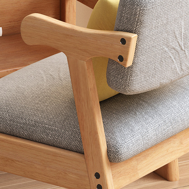 19.68" Wide Arm Chair Solid Wood Frame Chair for Living Room