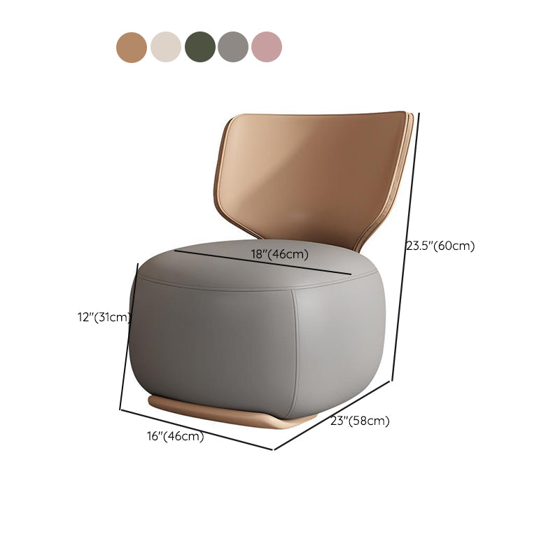 22.83" Wide Parsons Chair Armless Chair with Fixed Back for Living Room