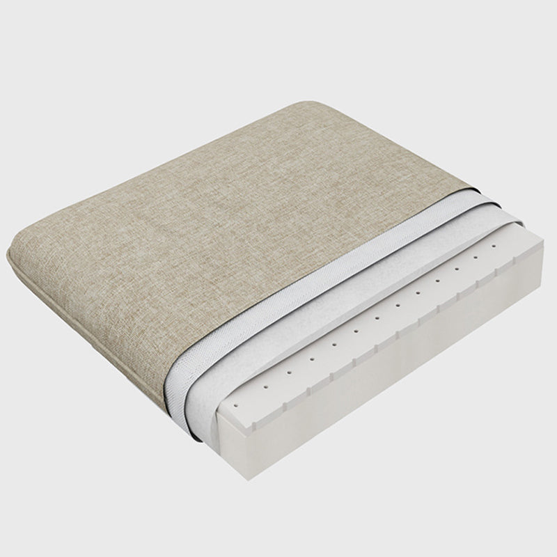 Scandinavian 4-seater Fabric Sectional Slipcovered Pillow Top Arm Sectional