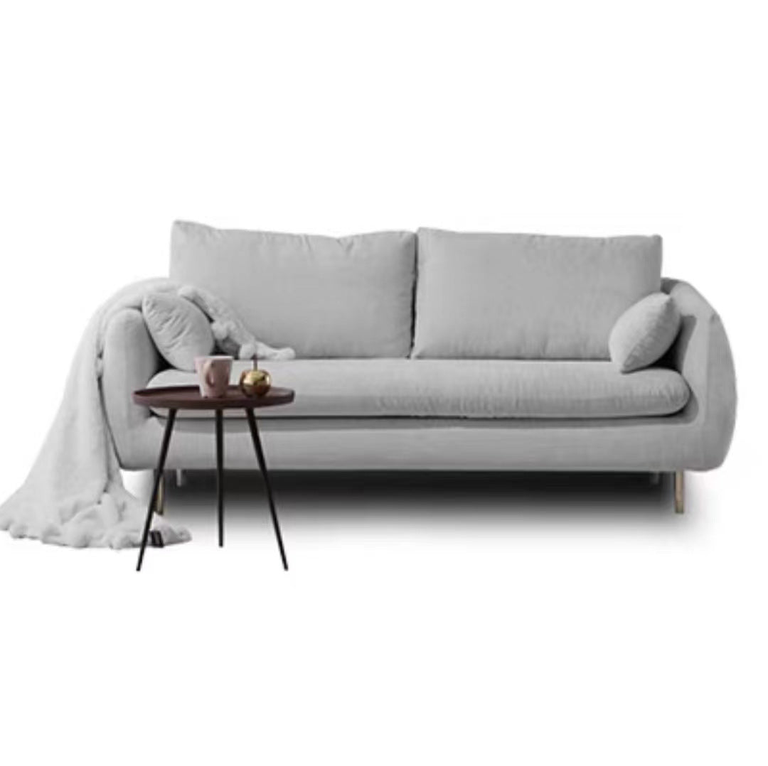 Contemporary 31.49" H Solid Color Velvet Flared Arm Loveseat