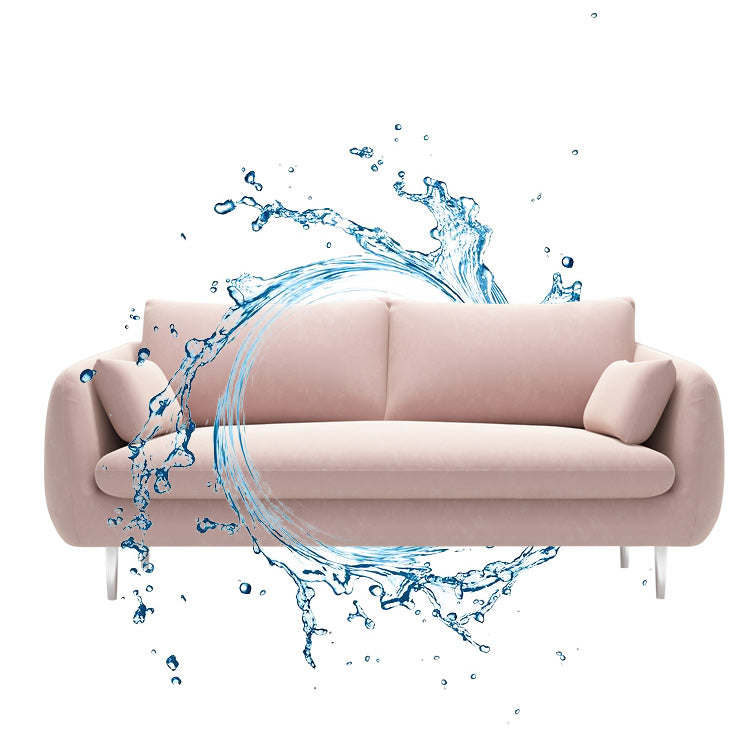 Contemporary 31.49" H Solid Color Velvet Flared Arm Loveseat