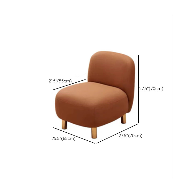 Contemporary Faux Leather Sofa with Square and Tight Back in Solid Wood