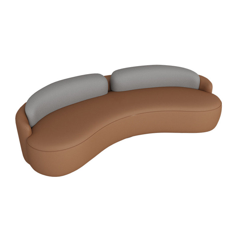 Faux Leather Cushions Back Sofa with Armless for Living Room