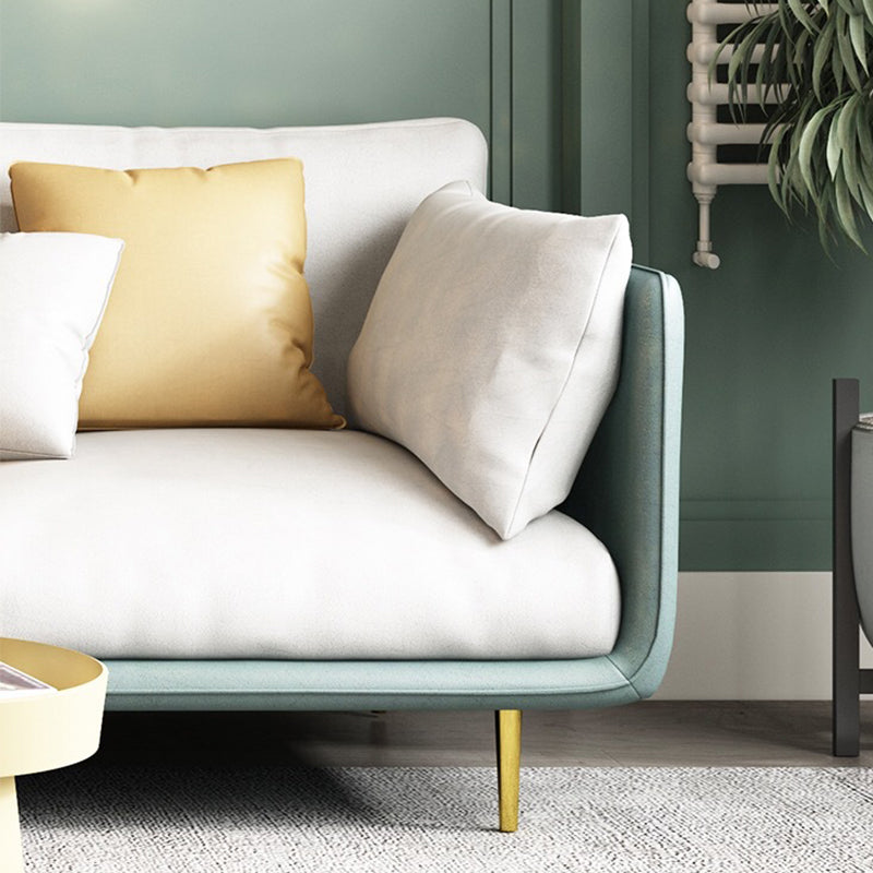 Luxurious Faux Leather Sectional 3/4-seat 34.25" High Sectional Sofa