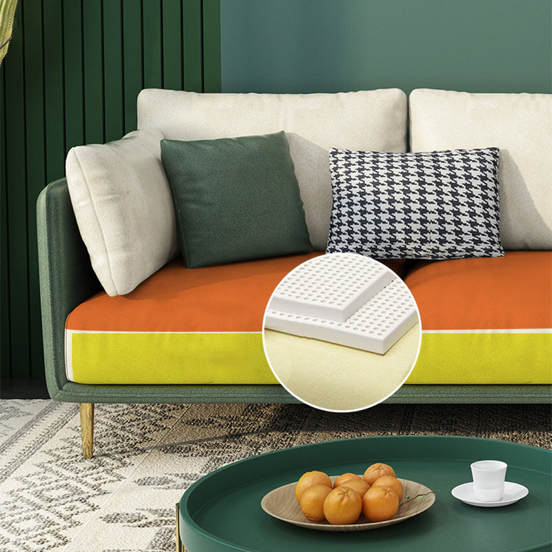 Luxurious Faux Leather Sectional 3/4-seat 34.25" High Sectional Sofa