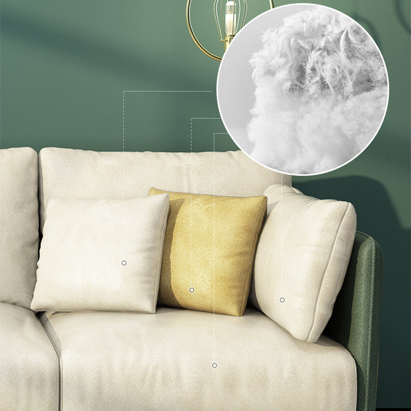 Luxurious Faux Leather Sectional 3/4-seat 34.25" High Sectional Sofa