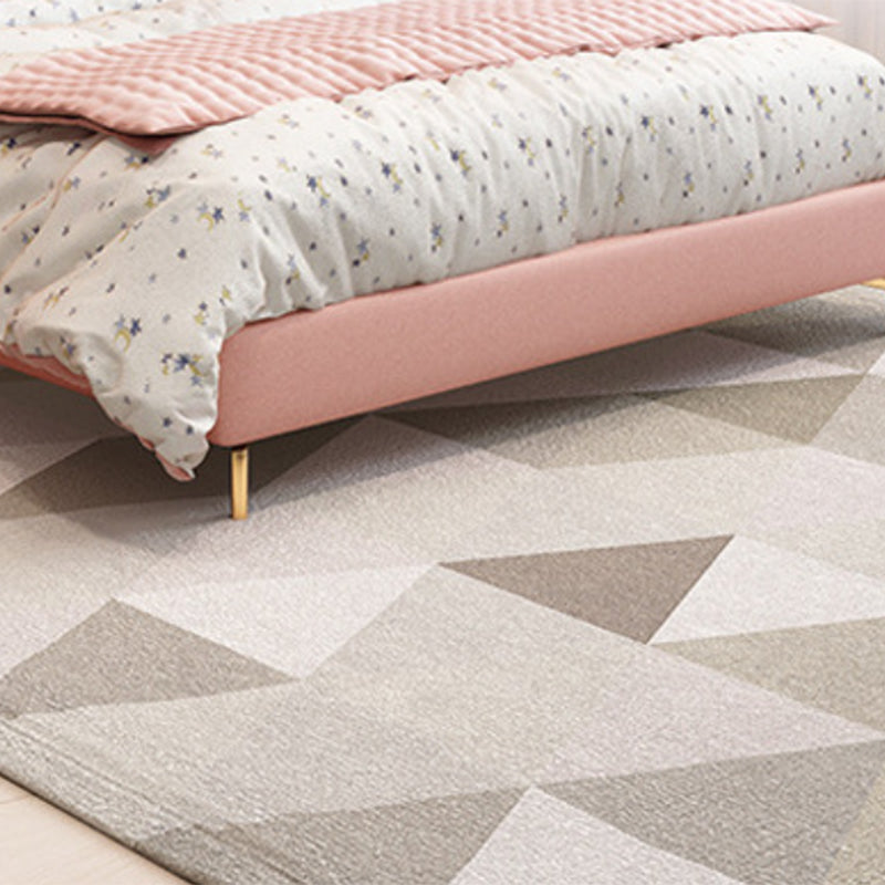 Queen Upholstered Low Bed Frame Mattress Included Standard Bed with Cloud Shaped Headboard