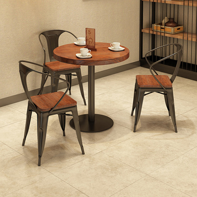 Modern Solid Wood Dining Table Round Pedestal Base Dining Table for Home Use