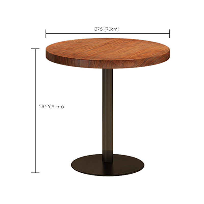 Modern Solid Wood Dining Table Round Pedestal Base Dining Table for Home Use