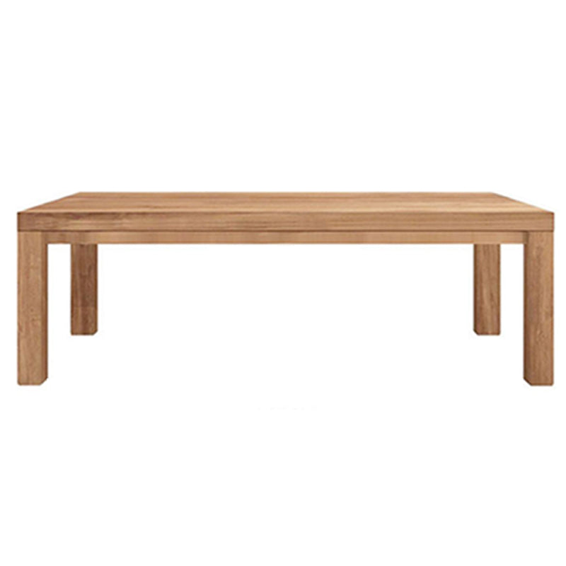 Rectangle 4 Legs Dining Table Medieval Modern Style Wood Table for Kitchen