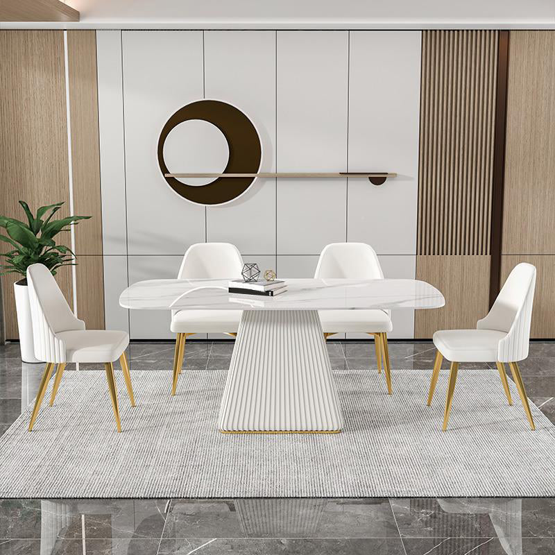 Modern Sintered Stone Dining Table Rectangle Dining Table for Home Use