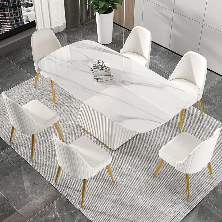 Modern Sintered Stone Dining Table Rectangle Dining Table for Home Use