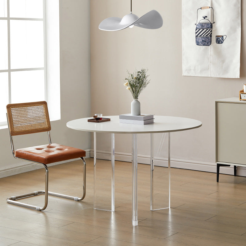 Modern Stone Table Round 3 Legs Base Dining Table for Kitchen