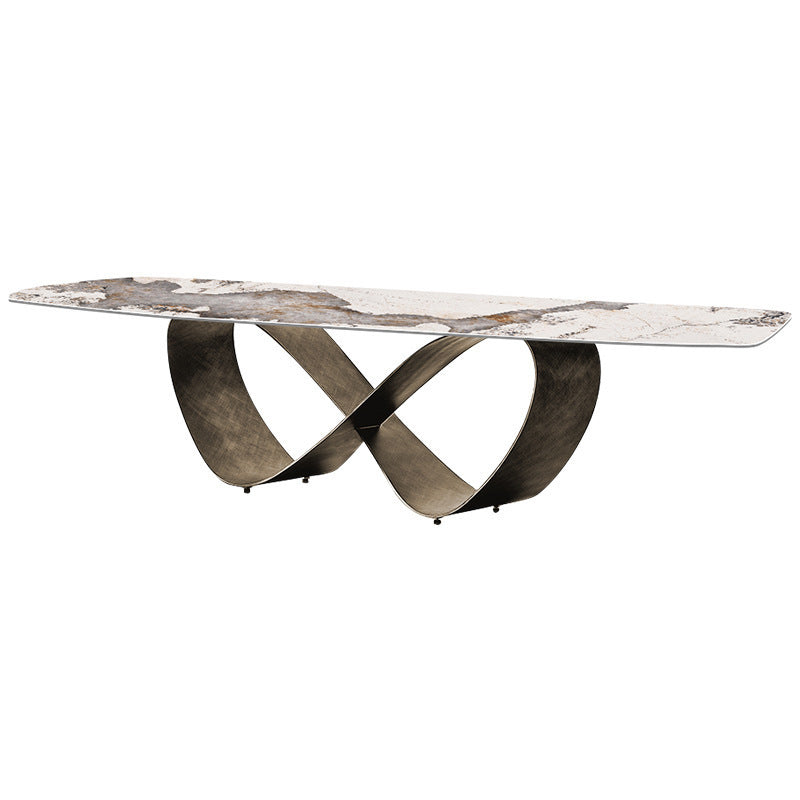 Glam Dining Sintered Stone Table Rectangle Table for Home Use