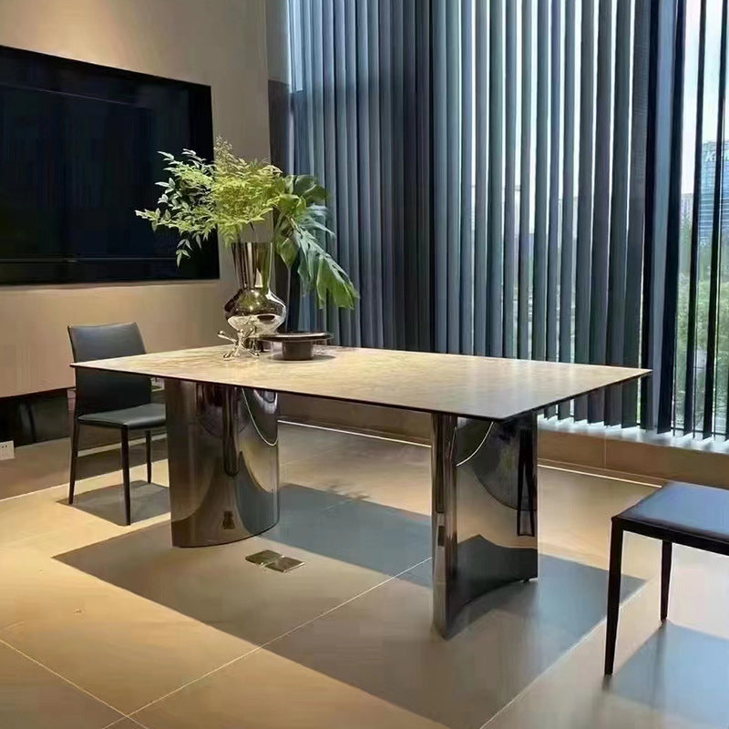 Modern  Dining Sintered Stone Table Dining Rectangle Table for Home
