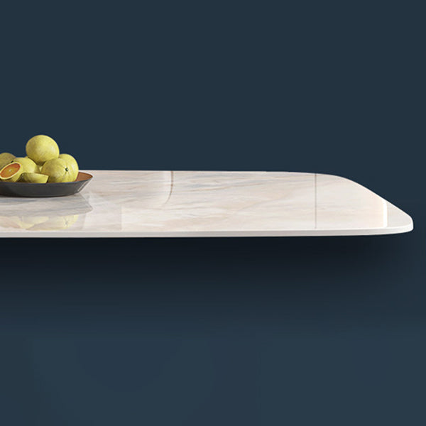 Glam Dining Sintered Stone Table Dining Rectangle Table for Kitchen