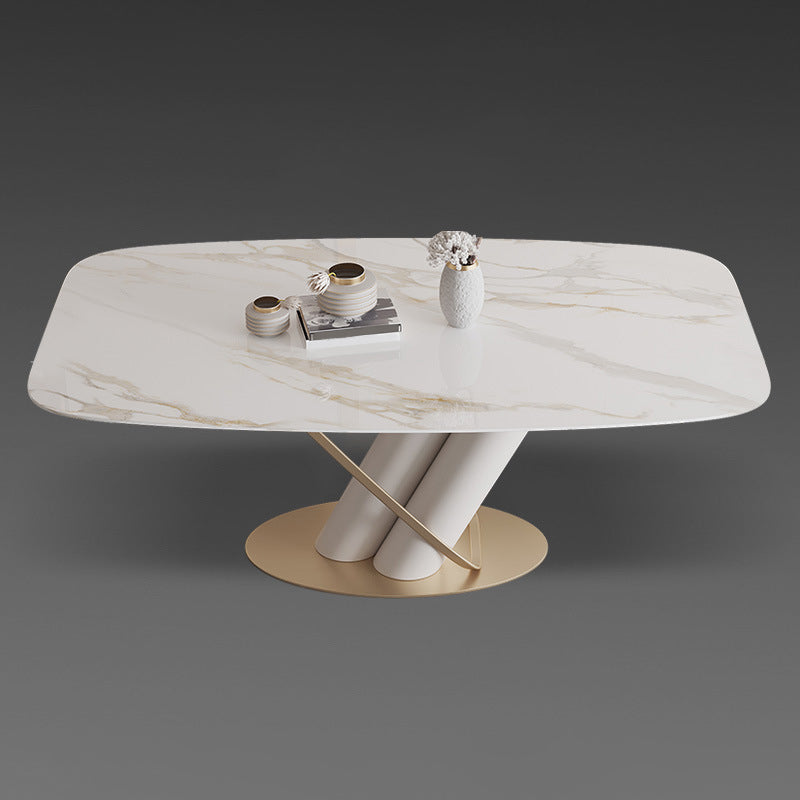Modern Style Dining Rectangle Table Dining Stone Table for Kitchen