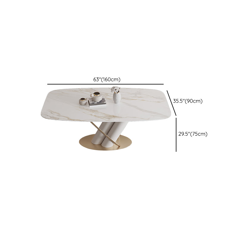 Modern Style Dining Rectangle Table Dining Stone Table for Kitchen