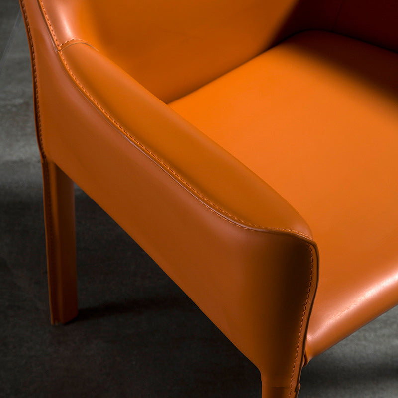 Upholstered Dining Chairs Faux Leather Kitchen Dining Arm Chair