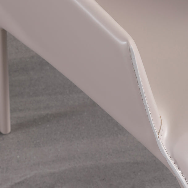 Modern Indoor Upholstered Arm Chair Faux Leather Dining Chair for Dining Room