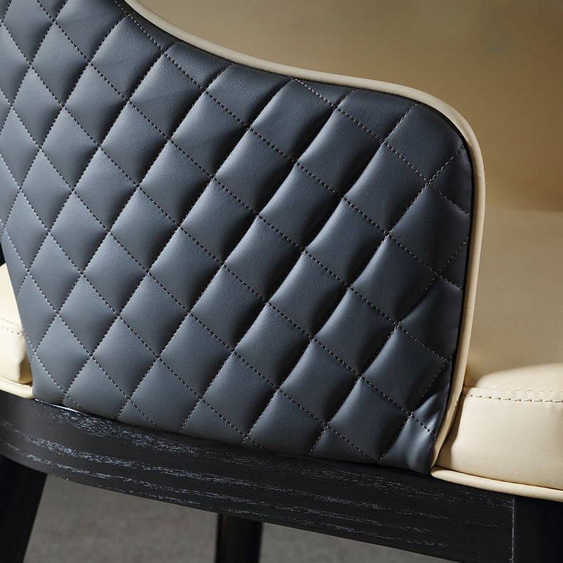 Upholstered Dining Chairs Contemporary Kitchen Chair with Wood Legs