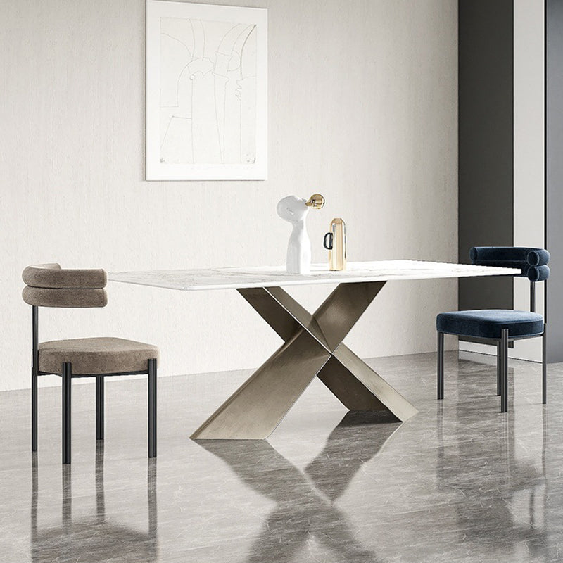 Contemporary Kitchen Dining Chairs Upholstered Side Chairs with Black Legs