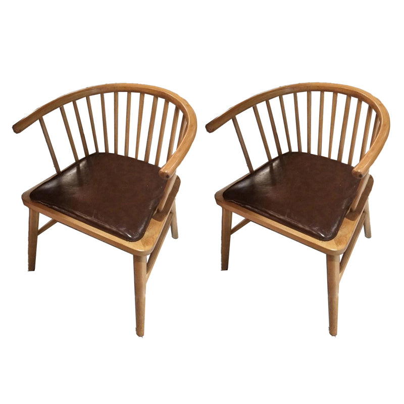 Wood Side Dining Arm Chair Contemporary Windsor Back Side Chair
