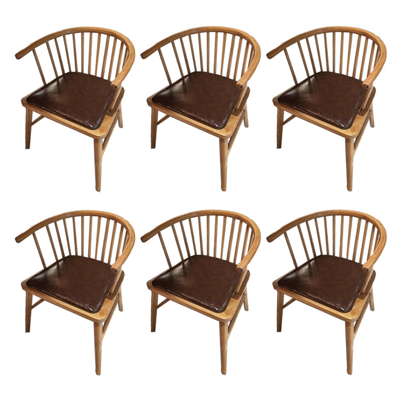 Wood Side Dining Arm Chair Contemporary Windsor Back Side Chair