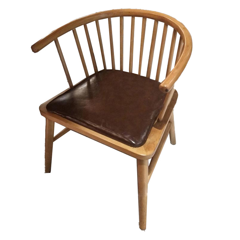 Wood Side Dining Arm Chair Contemporary Windsor Back Side Chair