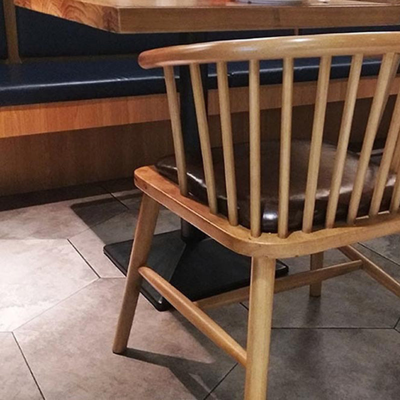 Wood Side Dining Arm Chair Contemporary Windsor Back Side Chair