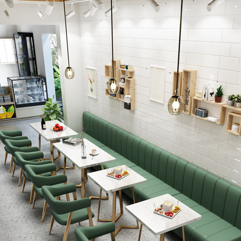 Glam Metal Kitchen Dining Armchairs Open Back Dining Side Chairs