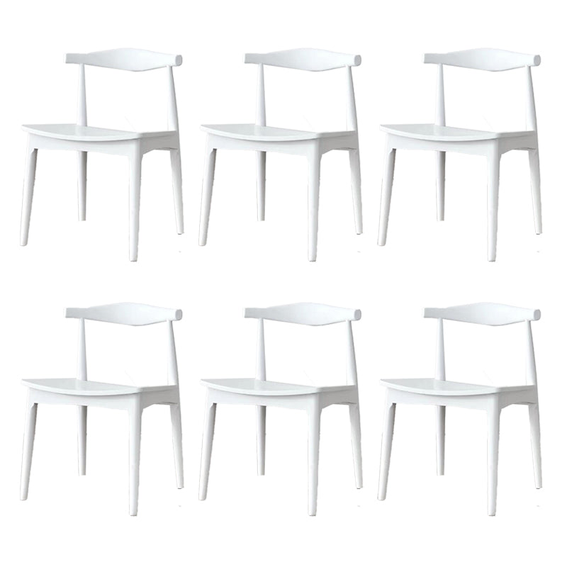 Contemporary Side Chair Wood Open Back Dining Room Chair for Indoor