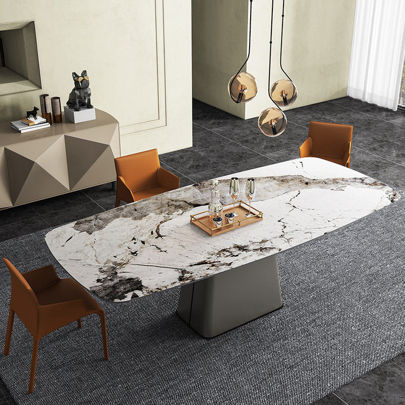 Contemporary Arm Chair Solid Back Dining Room Chair for Kitchen