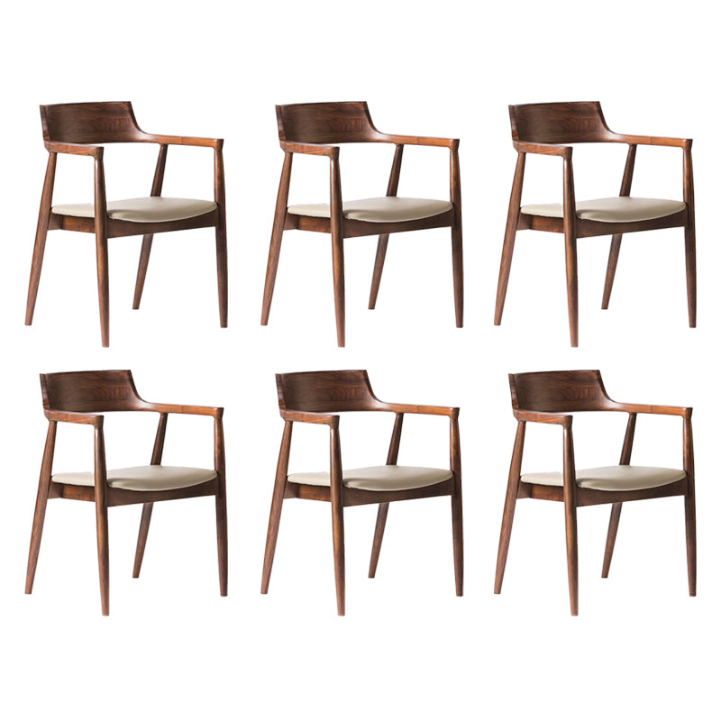 Solid Wood Kitchen Dining Chairs Traditional Arm Dining Chairs