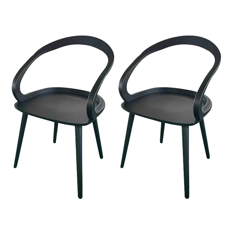 Traditional Arm Chair Open Back Wood Dining Room Chair for Kitchen