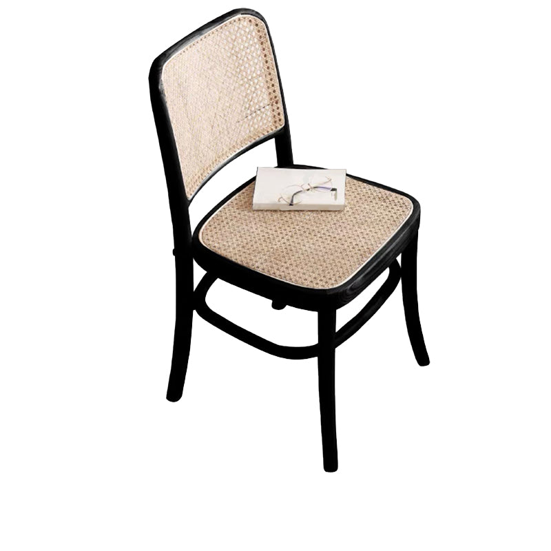 Contemporary Side Chair Wood Open Back Dining Room Chair for Kitchen