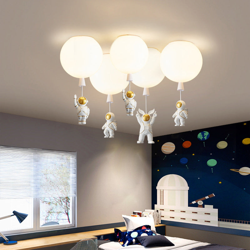 Contemporary Ceiling Lamp Acrylic Shade Flush Mount Light Fixture