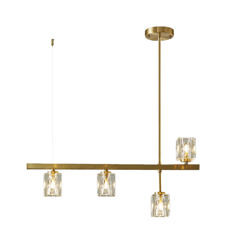 Contemporary 4/5/6-Light Golden Kitchen Island Lighting LED Ceiling Light