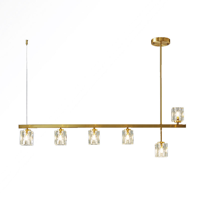 Contemporary 4/5/6-Light Golden Kitchen Island Lighting LED Ceiling Light