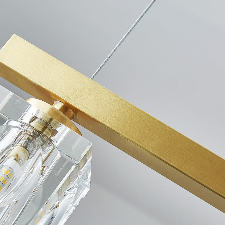 Contemporary 4/5/6-Light Golden Kitchen Island Lighting LED Ceiling Light
