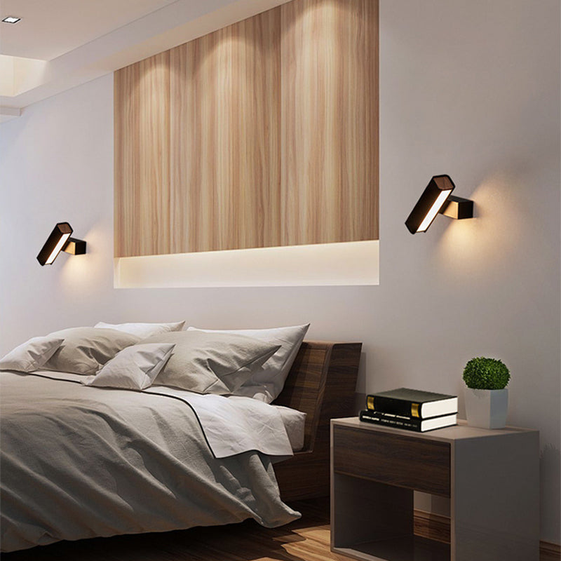 Modern Simple Wall Light Rectangle Shape Rotatable Wall Lamp for Living Room