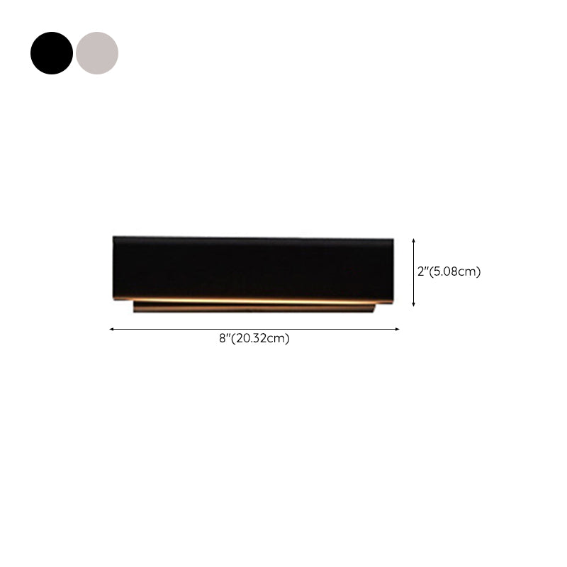 Modern Simple Wall Light Rectangle Shape Rotatable Wall Lamp for Living Room